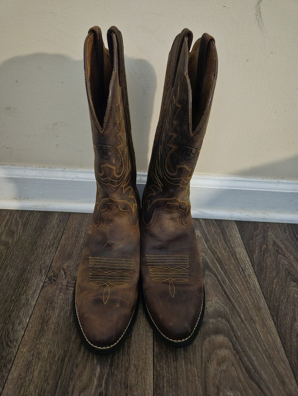Ariat Women's Brown Leather Western Cowboy Boots, Size 8B